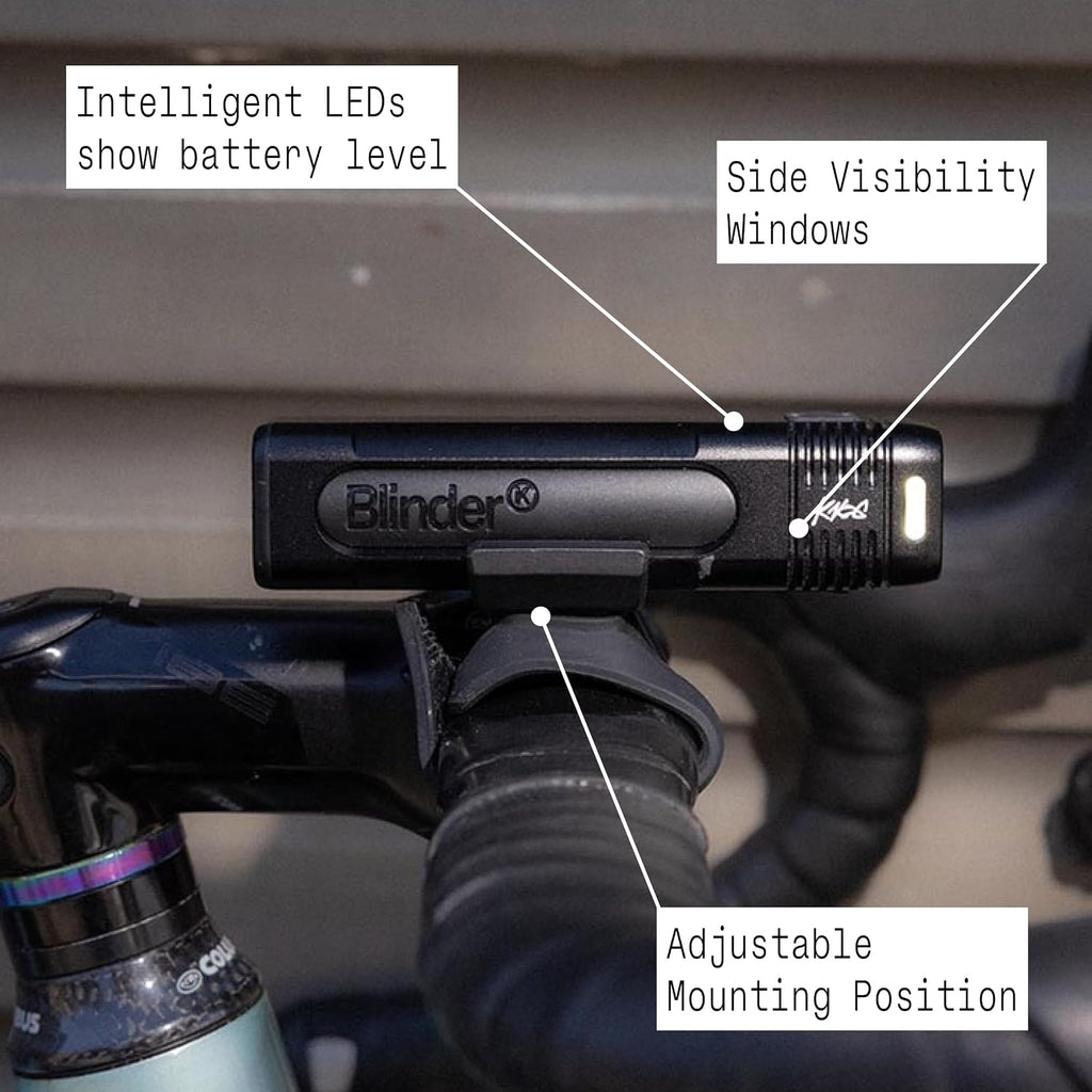 Knog Blinder 1000 & Cobber Reflex Bike Light Set, USB Rechargeable