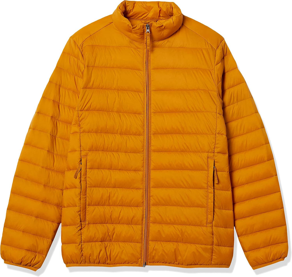 Amazon Essentials Men's Packable Lightweight Water-Resistant Puffer Jacket (Available in Big & Tall)