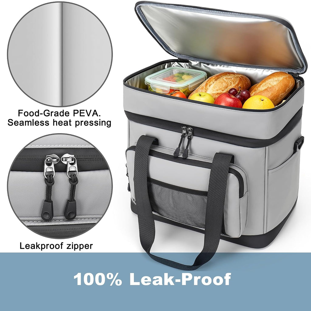 60 Can Insulated Soft Sided Collapsible Cooler Bag Ice Chest