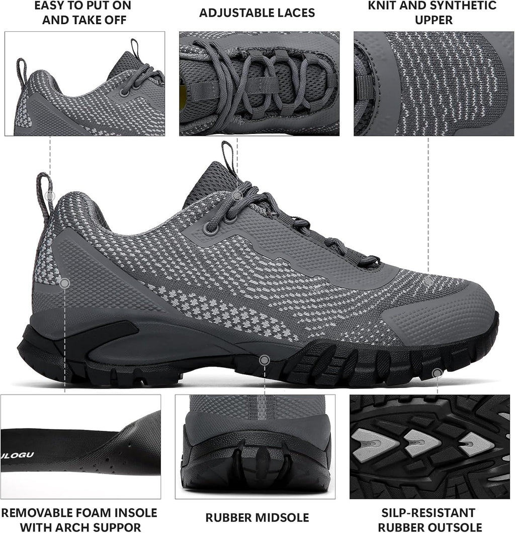 LEDINEY Hiking Shoes Women Waterproof for Trail Trekking Camping Outdoor | Lightweight Outdoor Walking Quest All-day Comfort Zapatos de Senderismo para Mujer
