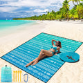 WIWIGO Beach Blanket Mat Waterproof Sandproof for 2-8 Adults Quick Drying