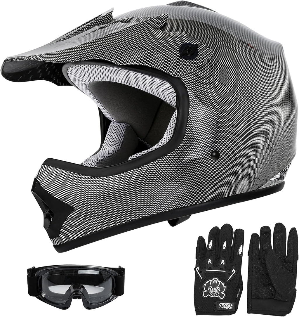 SLMOTO DOT Kids Helmet Motocross Offroad Street Bike Motorcycle Helmet