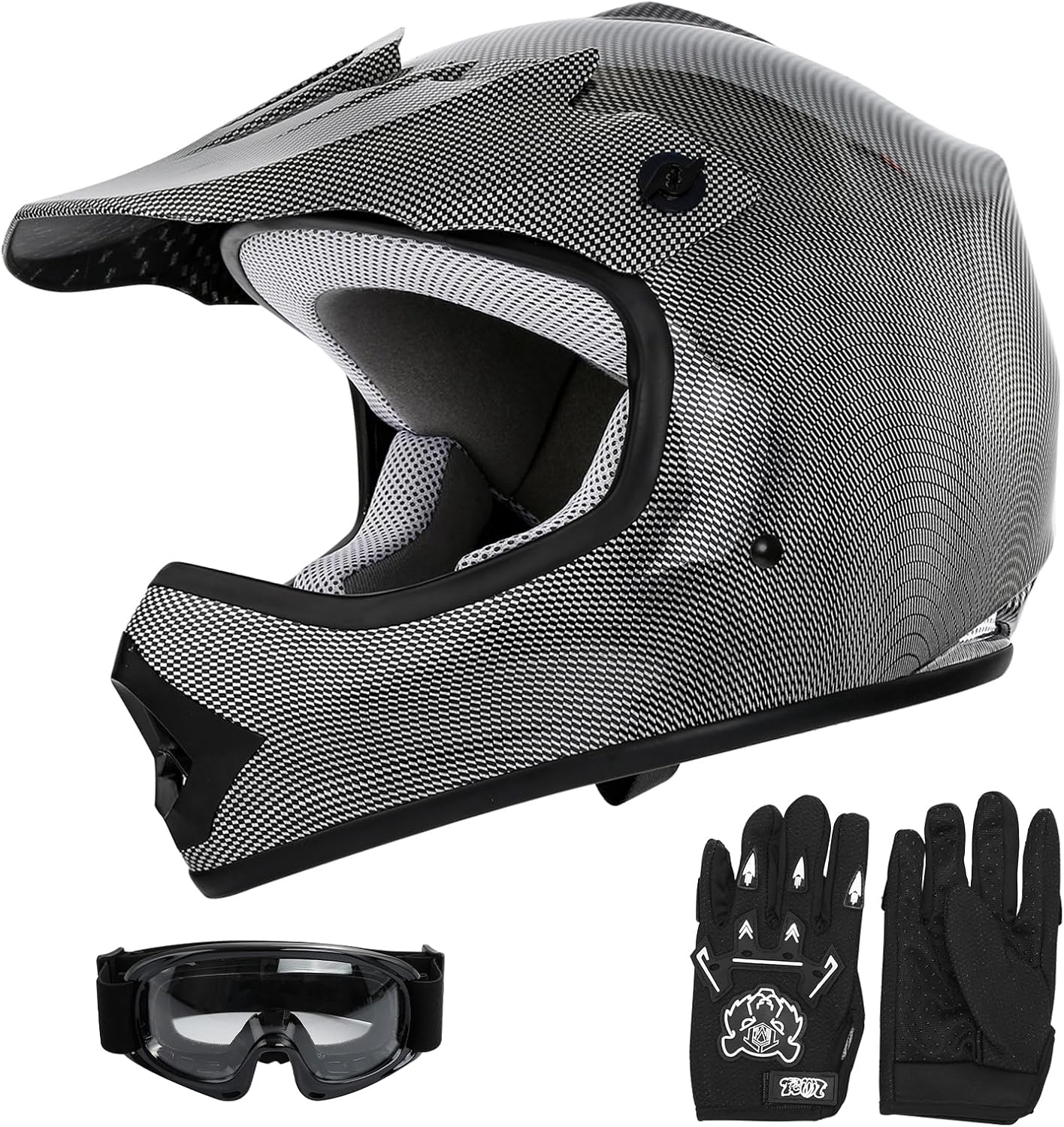 SLMOTO DOT Kids Helmet Motocross Offroad Street Bike Motorcycle Helmet