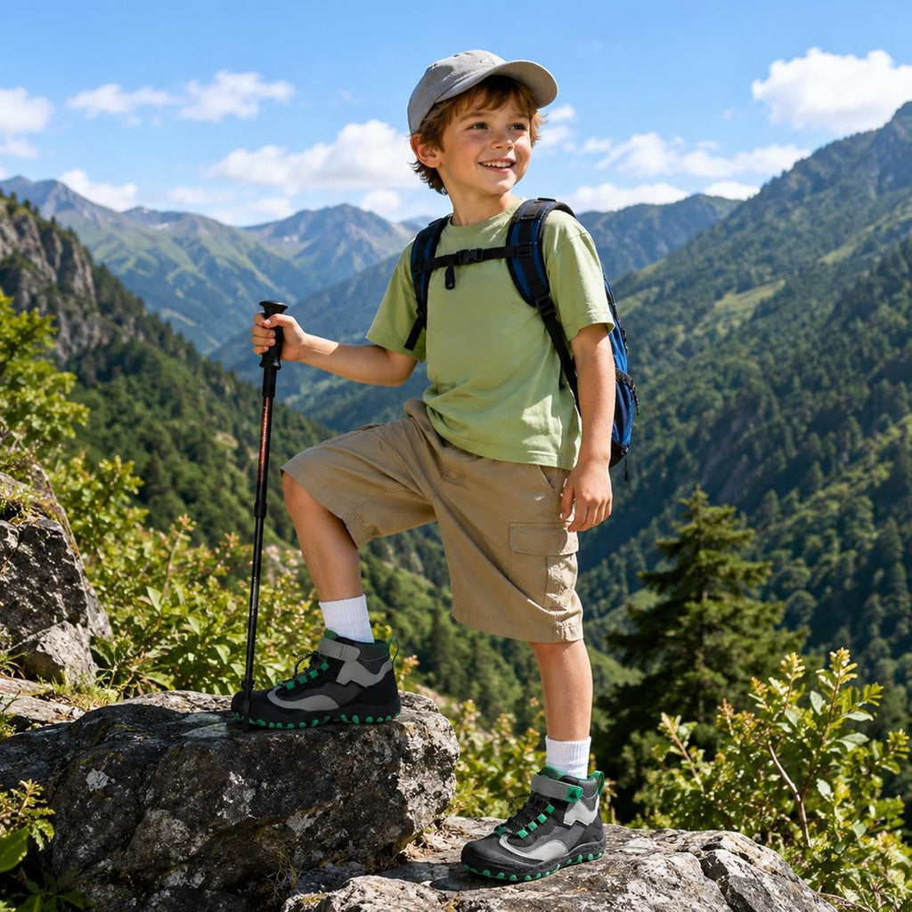 Mishansha Kids Hiking Boots Toddler Boys Girls Hiking Shoes Outdoor Trail