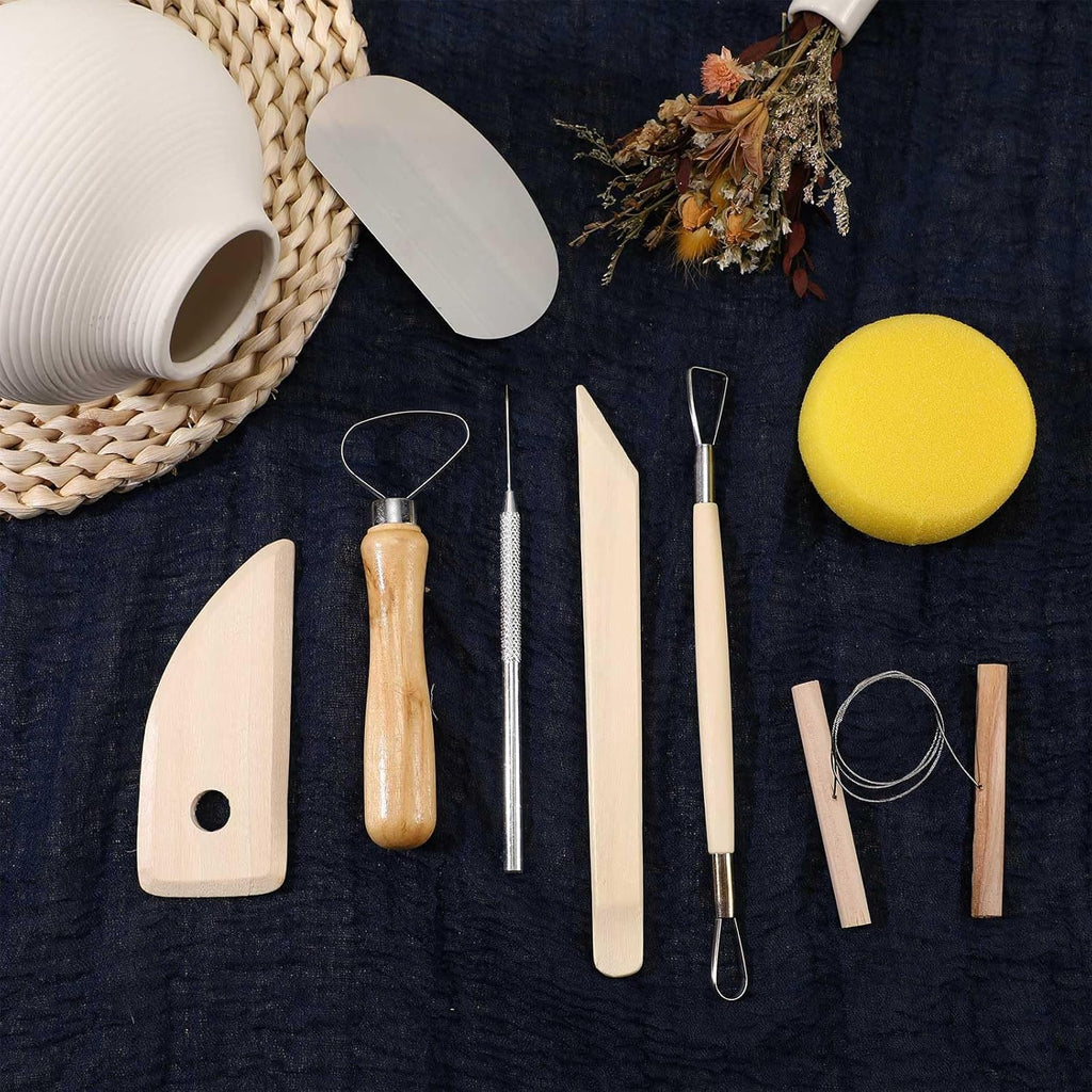 Leriton 40 Pcs Pottery Clay Tools Kit Sculpting Clay Tool Carving Kit