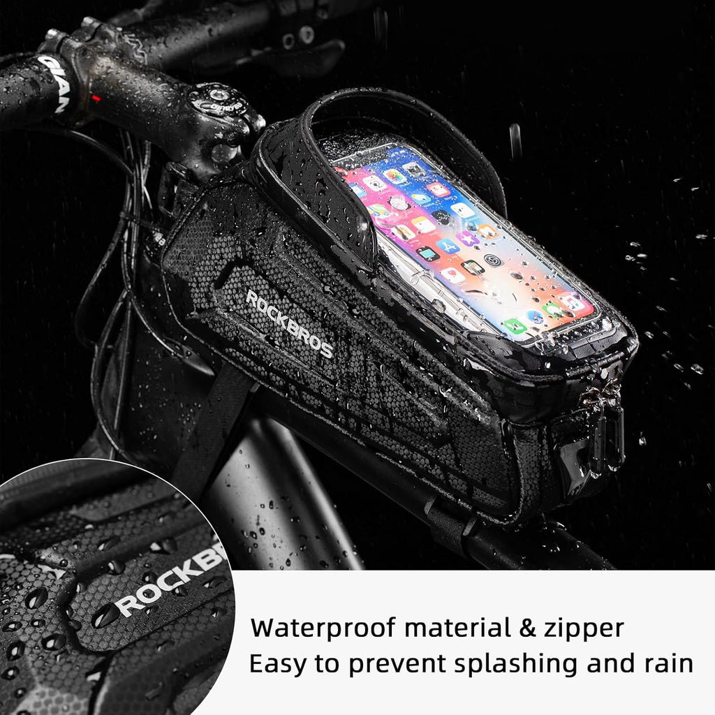 ROCKBROS Bike Phone Bag Waterproof EVA Hard Shell Water-resistant