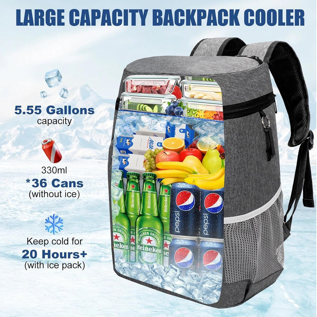 Backpack Cooler Insulated Leakproof, Soft Cooler Backpack for Beach
