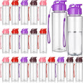 Mifoci 20 Pcs Plastic Water Bottles Bulk 17 oz, Vibrant Color