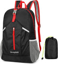 levayhill 25L Foldable Hiking Backpack,Small Packable Daypack, Black