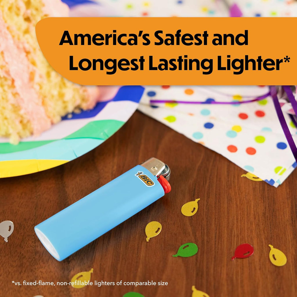 BIC Classic Lighters, Pocket Lighter Style, 50 Count Tray, Assorted Colors