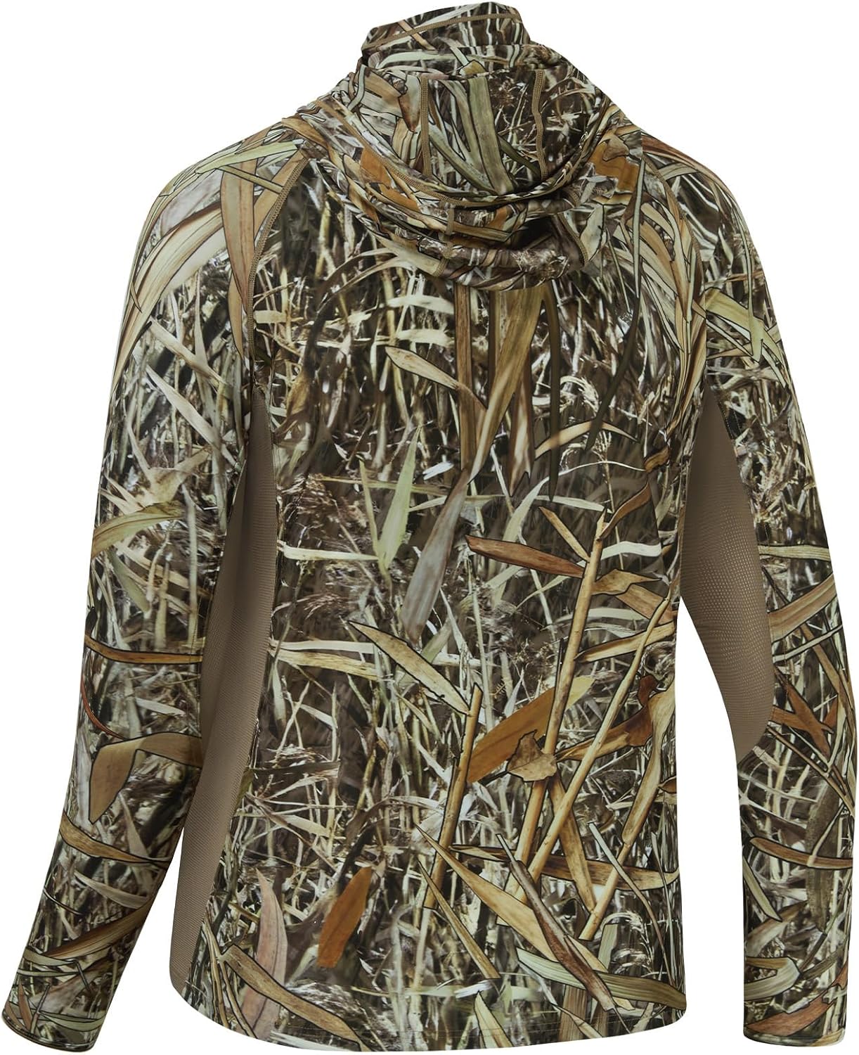 BASSDASH Men's UPF 50+ Camo Long Sleeve Hunting Fishing Hoodie Shirt