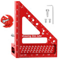 3D Multi-Angle Measuring Ruler -Precision Woodworking 3D Square Protractor