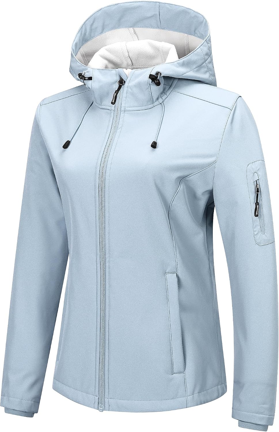 Outdoor Ventures Women's Softshell Jacket Fleece Lined Waterproof Rain Coat