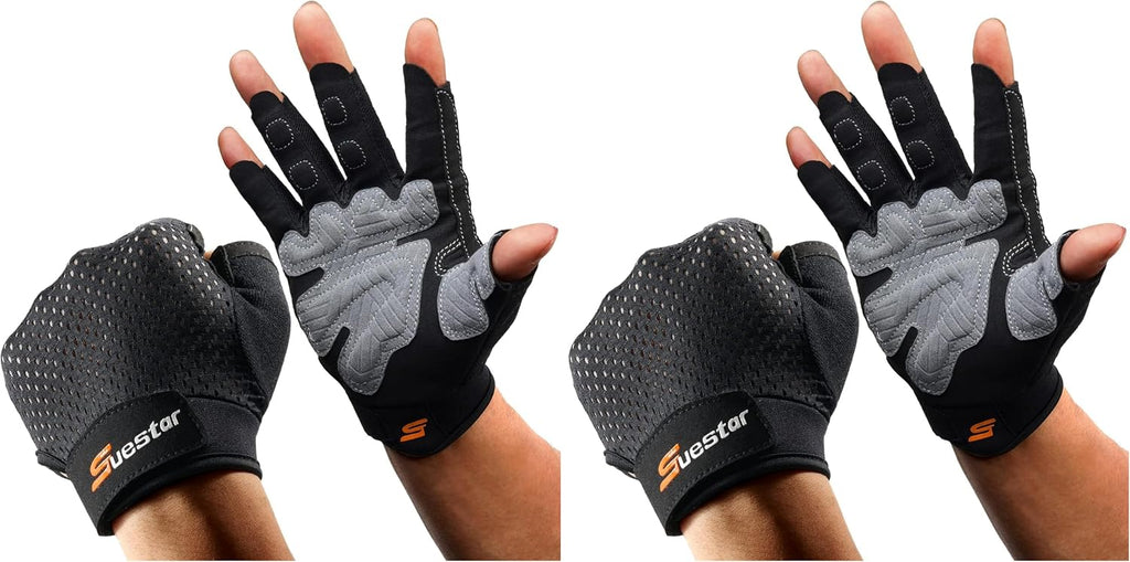 SueStar Workout Gloves - Men Women 2022, Weight Lifting Gym Gloves with Full Palm Protection, Excellent Grip, Ultra Breathable for Fitness, Training, Hanging