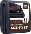 RAINDEWAY 6x15 Feet 18Mil Super Heavy Duty Tarp Waterproof Tarps Cover