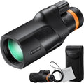 K&F Concept® IP68 10 Meters Waterproof 12X50 Monocular Telescope with Cleaning Cloth, Scope BAK-4 Prism FMC for Stargazing, Birdwatching, Hunting, Camping, Traveling, HD Monocular for Adults