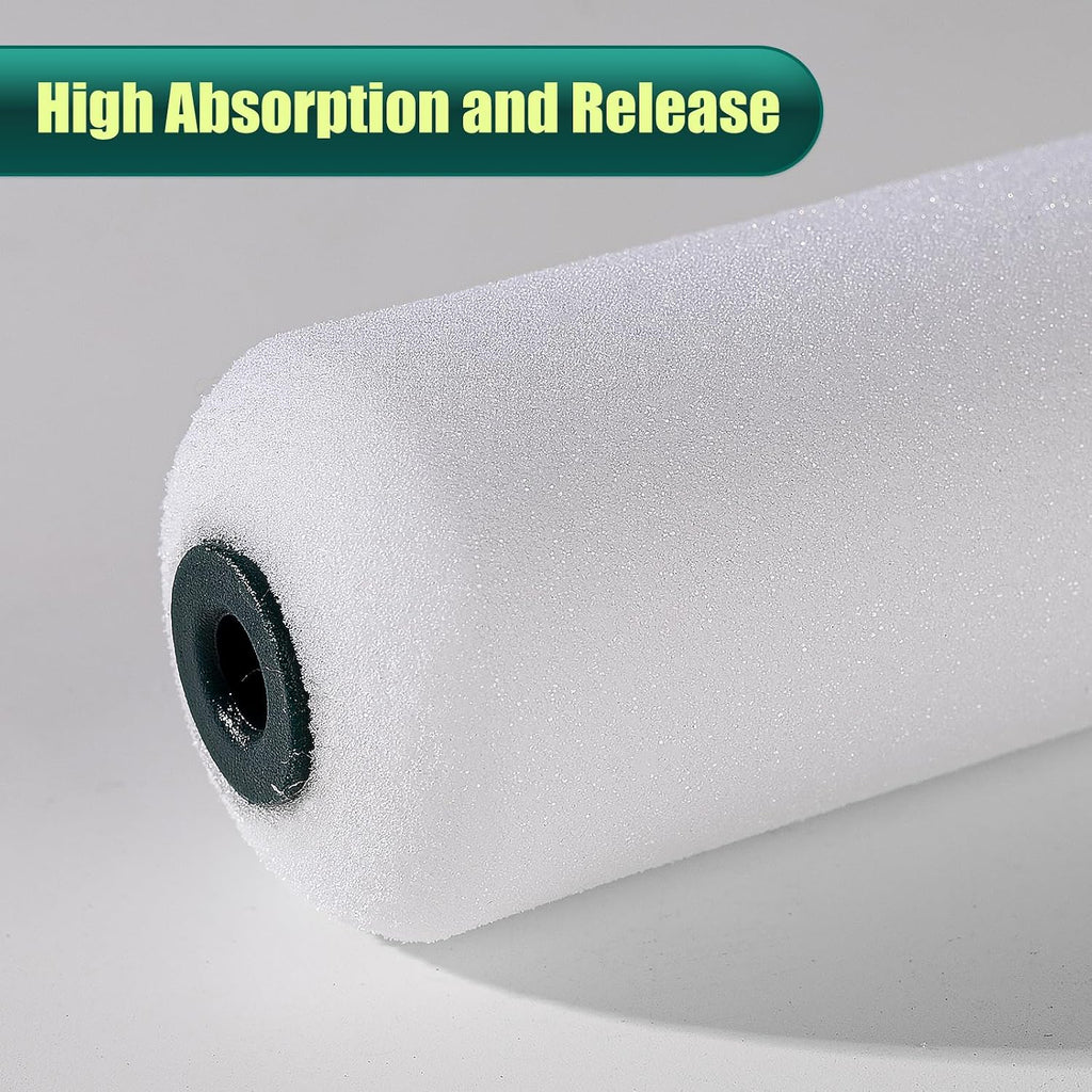 Paint Roller Covers, Foam Paint Rollers 4 Inch, 20 Pack