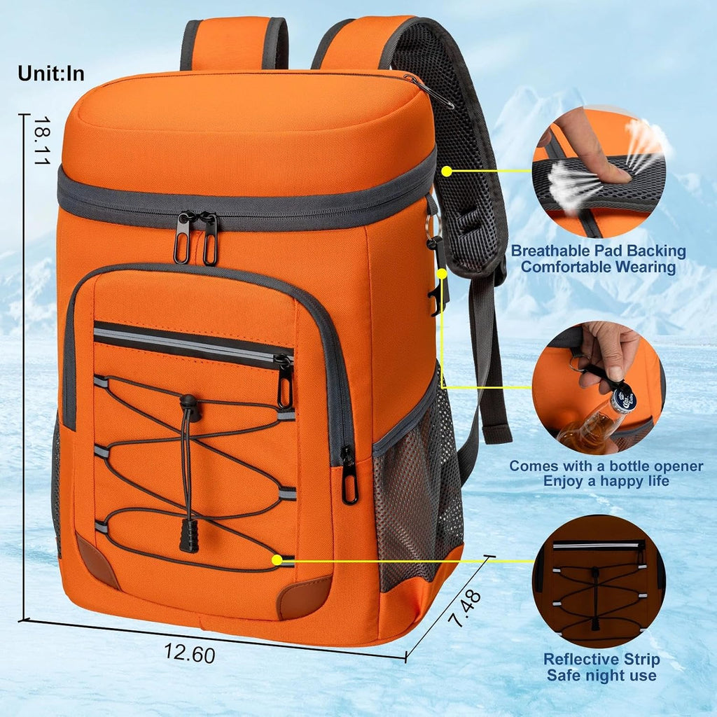 Backpack Cooler Insulated Leakproof, Soft Cooler Backpack for Beach