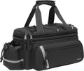 MOSISO Bike Rack Bag with Rain Cover, Bike Trunk Cooler Handag,Black