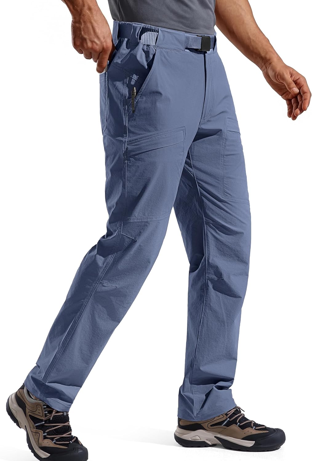 FREE SOLDIER Men's Outdoor Cargo Hiking Pants with Belt