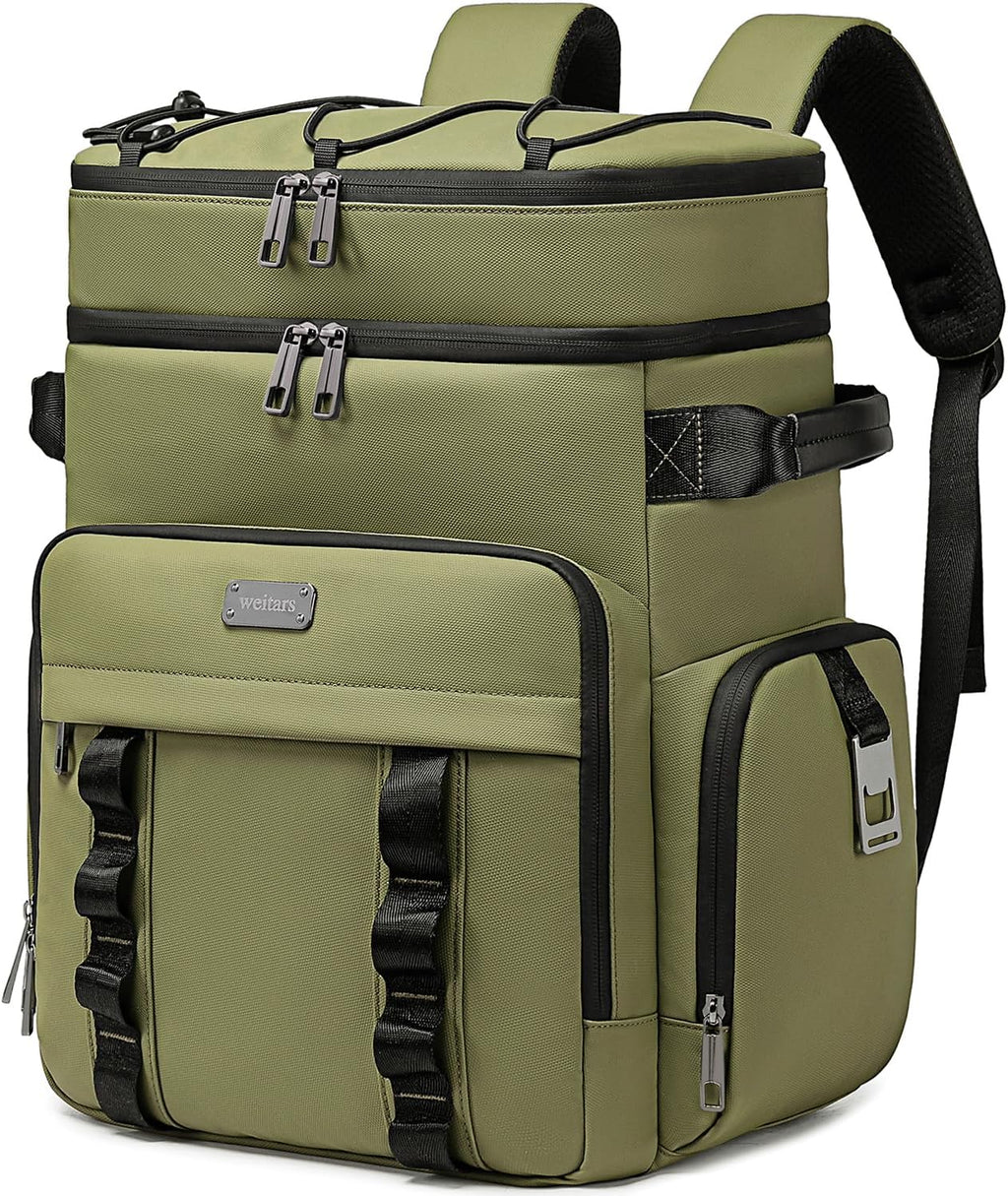 Weitars Insulated Cooler Backpack,Waterproof Soft Cooler Bag 31L/52 Can