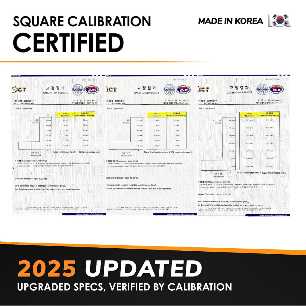 Large Woodworking Square MM Set 200 & 300 - Professional Framing Carpenter Tool | Aluminum Precision Machinist Ruler for Construction Layout Rafter Speed Triangle