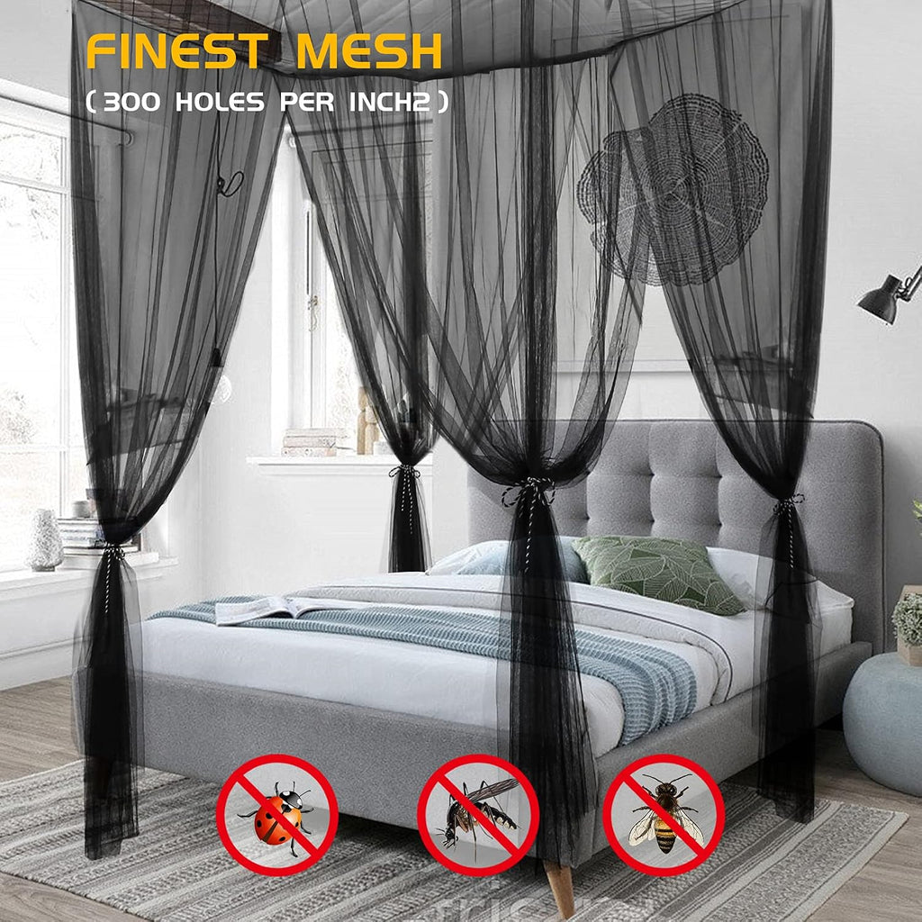 Bed Canopy Curtains Mosquito Net Bed Canopy for Full Queen King Size Bed