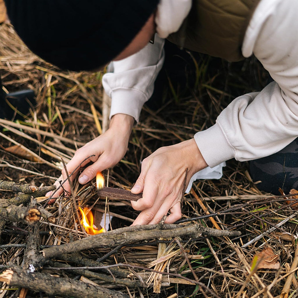 Adnee Fire Charcoal Starter - Camp Fire Starter Sticks for Fireplace, Wood Stove, Grill, Charcoal Chimney, BBQ Accessories (50)