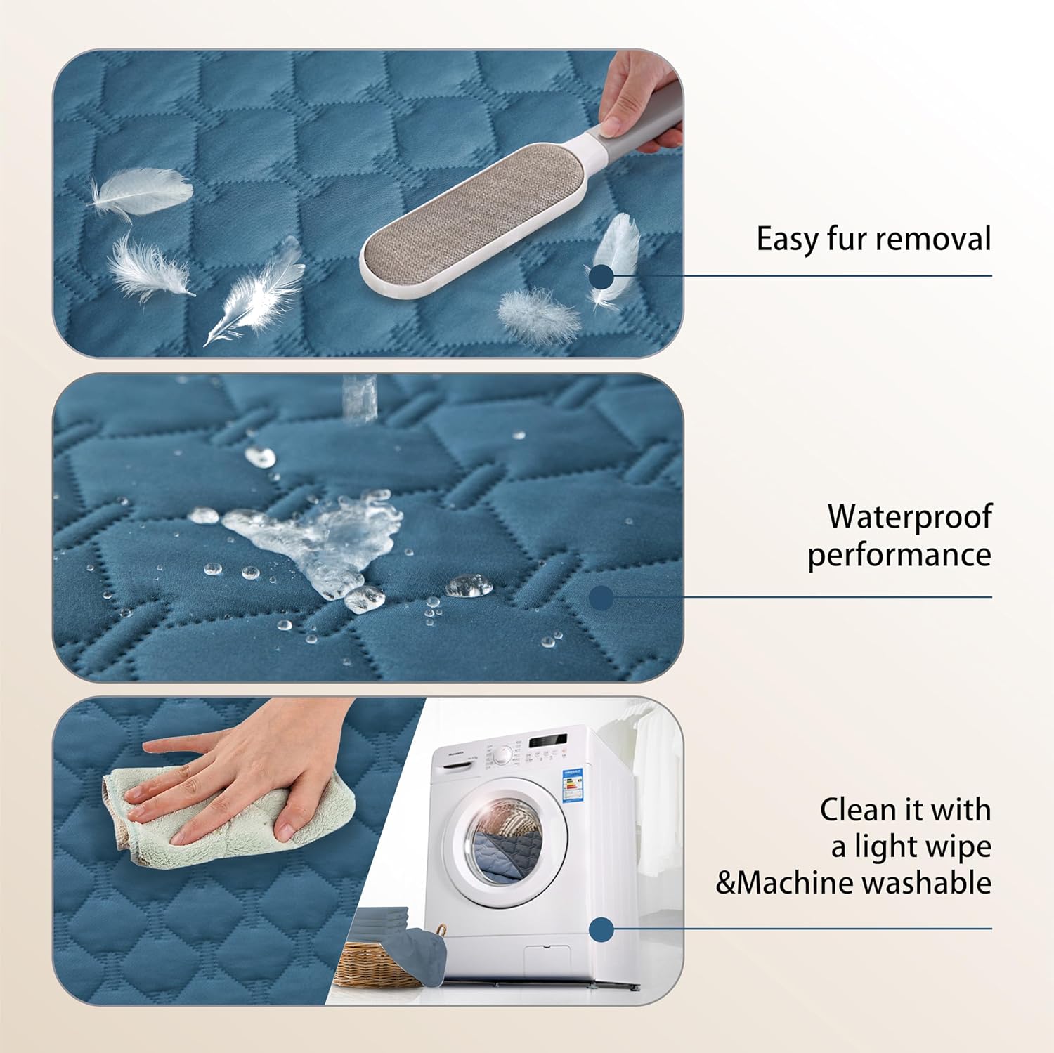 gogobunny Waterproof Dog Blanket, Couch Covers for Sofa, Reusable Pee Pads