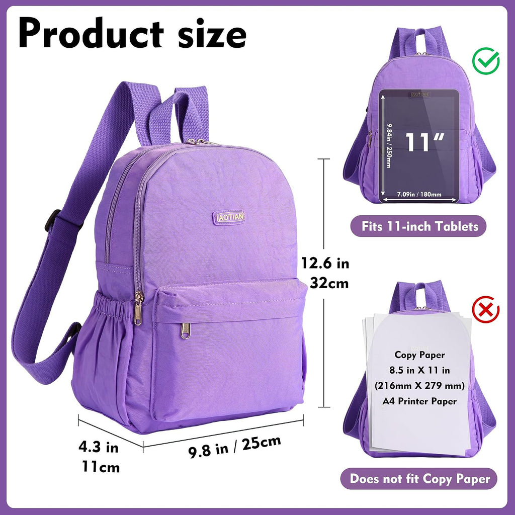 AOTIAN Lightweight Nylon Daypack, Small Hiking Backpack for Women