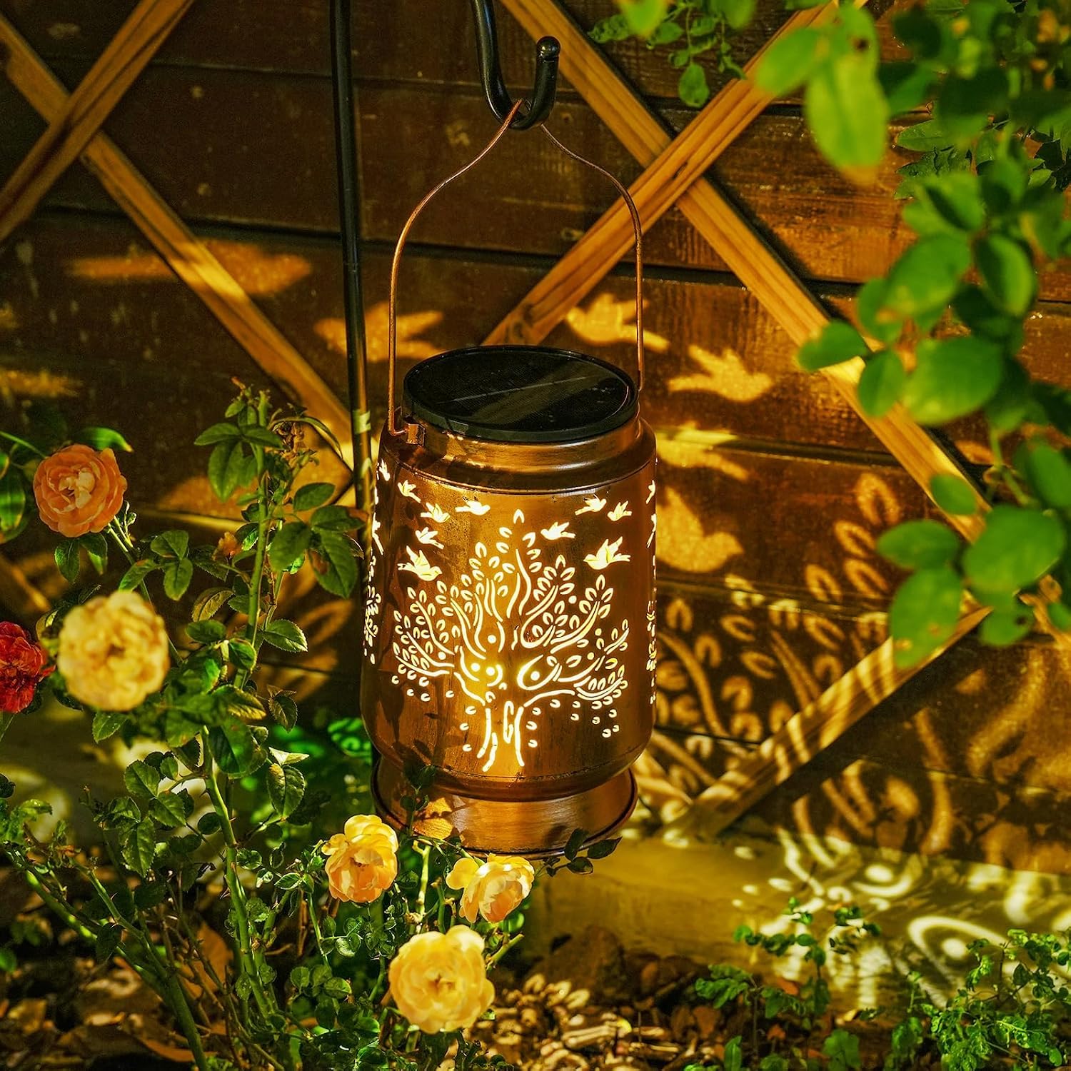 Tree of Life Solar Lanterns Outdoor Waterproof, Birthday Day Gift for Women