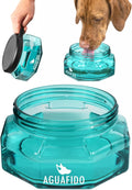 Dog Water Bottle, 27 oz Portable Dog Bowl with Leakproof Lid, Teal