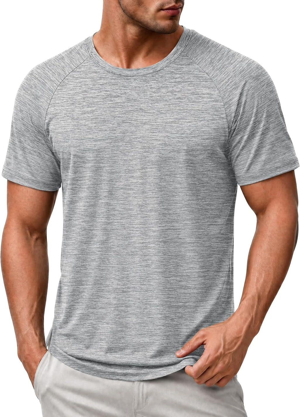 MAGCOMSEN Mens Athletic Shirts Quick Dry Short Sleeve Workout Wicking Shirt