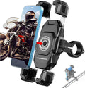 VAZESWIN Motorcycle Phone Mount, 1s Lock Bike Phone Holder with Safety Lock
