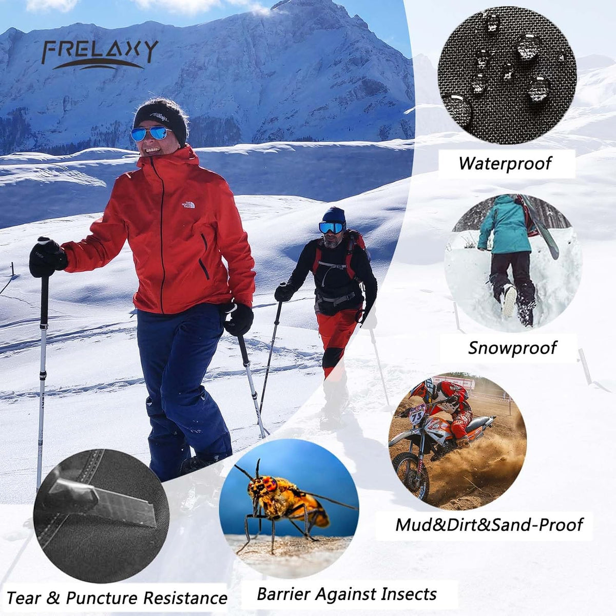 Frelaxy Leg Gaiters Ultra HIGH-Performance Hunting Gaiters Hiking Gaiters