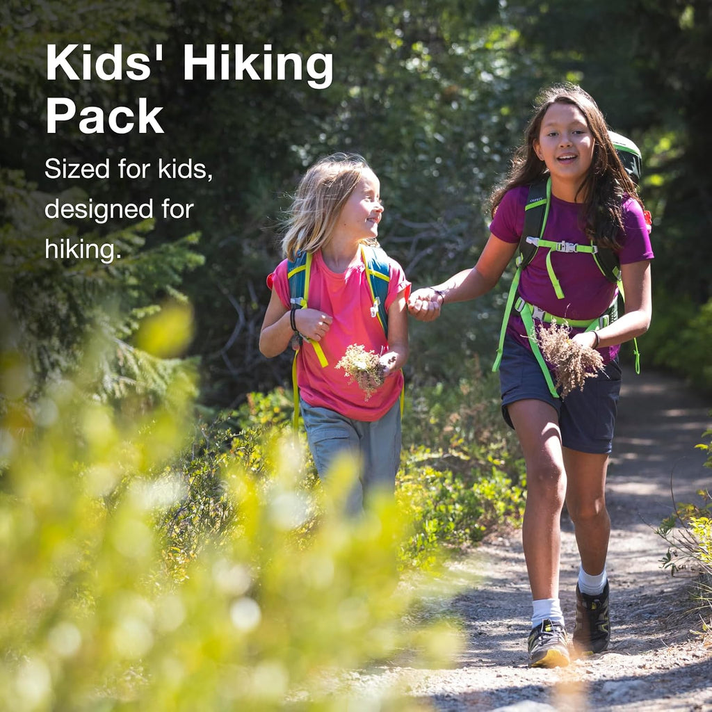 Osprey HydraJet 12L Kids' Hiking Pack with Hydraulics Reservoir, Green OS