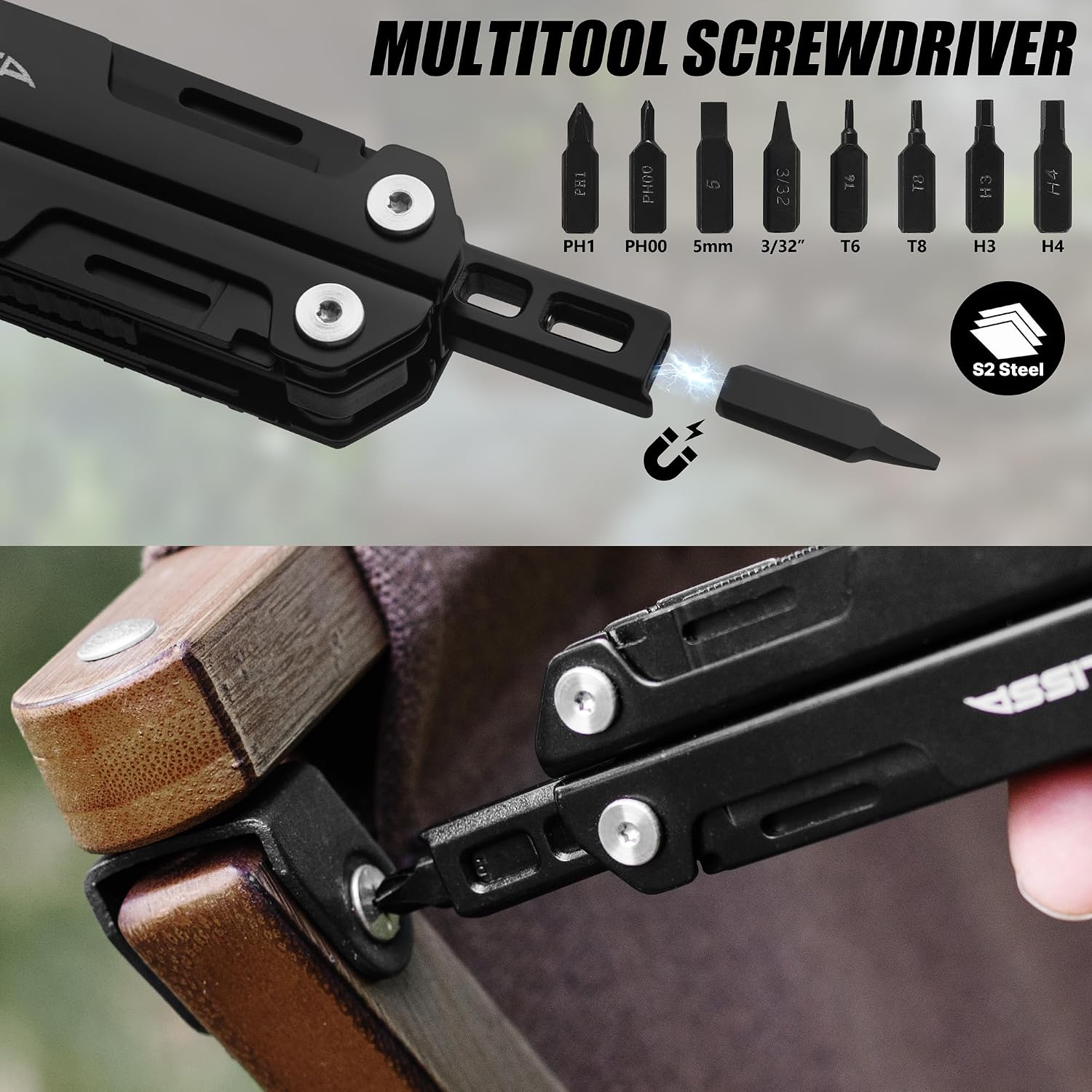 FLISSA Multitool Wrench, 16-In-1 EDC Multi Tool