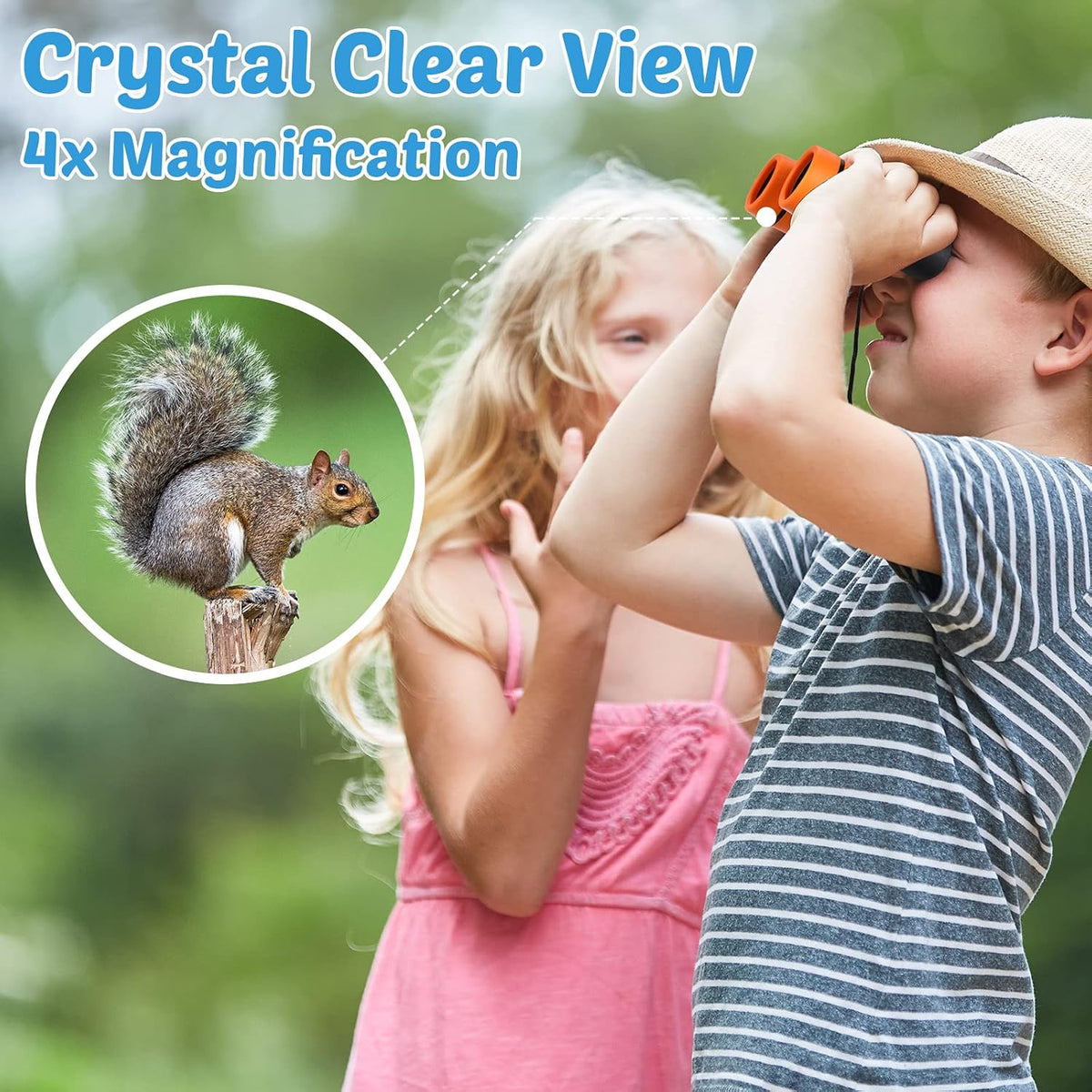 Yunsailing 12 Pcs Kids Binoculars, Shockproof Compact Binoculars,Classic