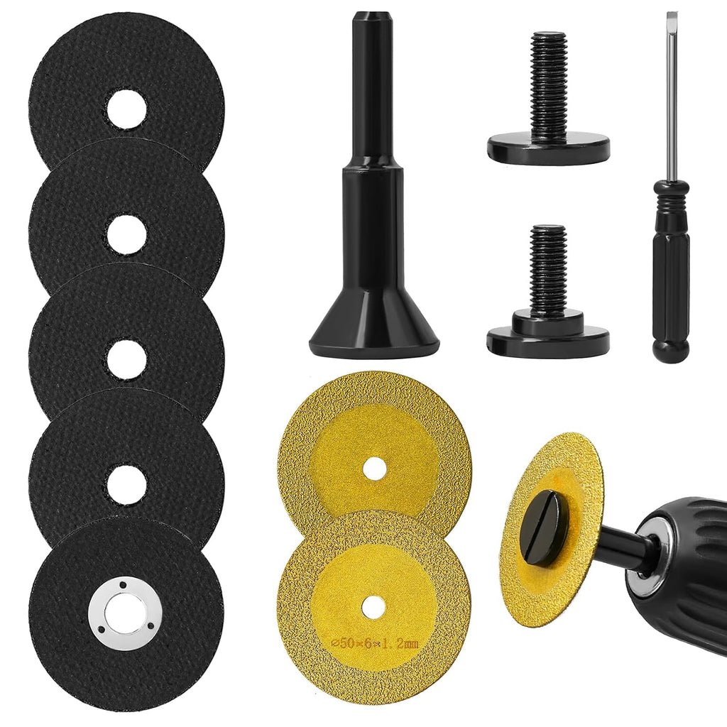 24Pcs 2 Inch Die Grinder Cut Off Wheel, 1/4" Arbor Accessories 3/8" Hole