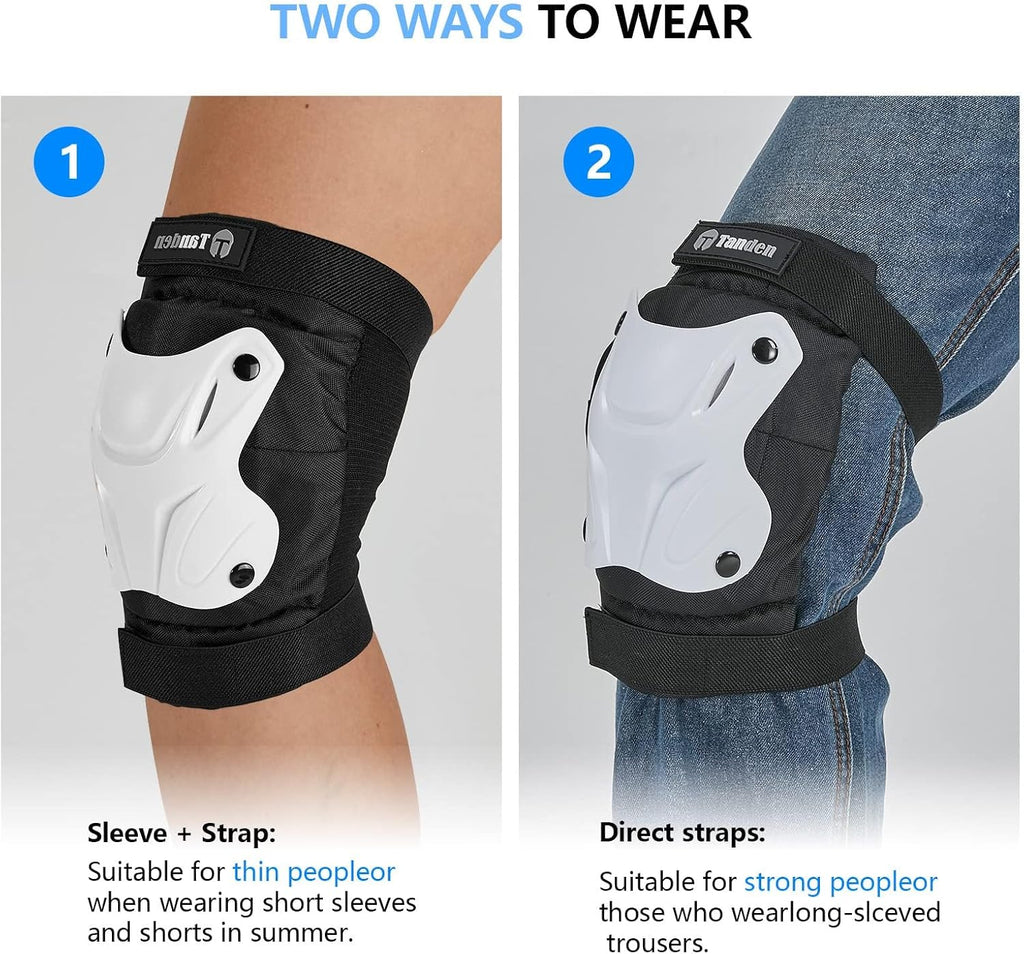 Tanden Skating Protective Gear Knee and Elbow Pads Wrist Guards for Roller Skating Skateboarding, Skate Pads Adult Knee Pads