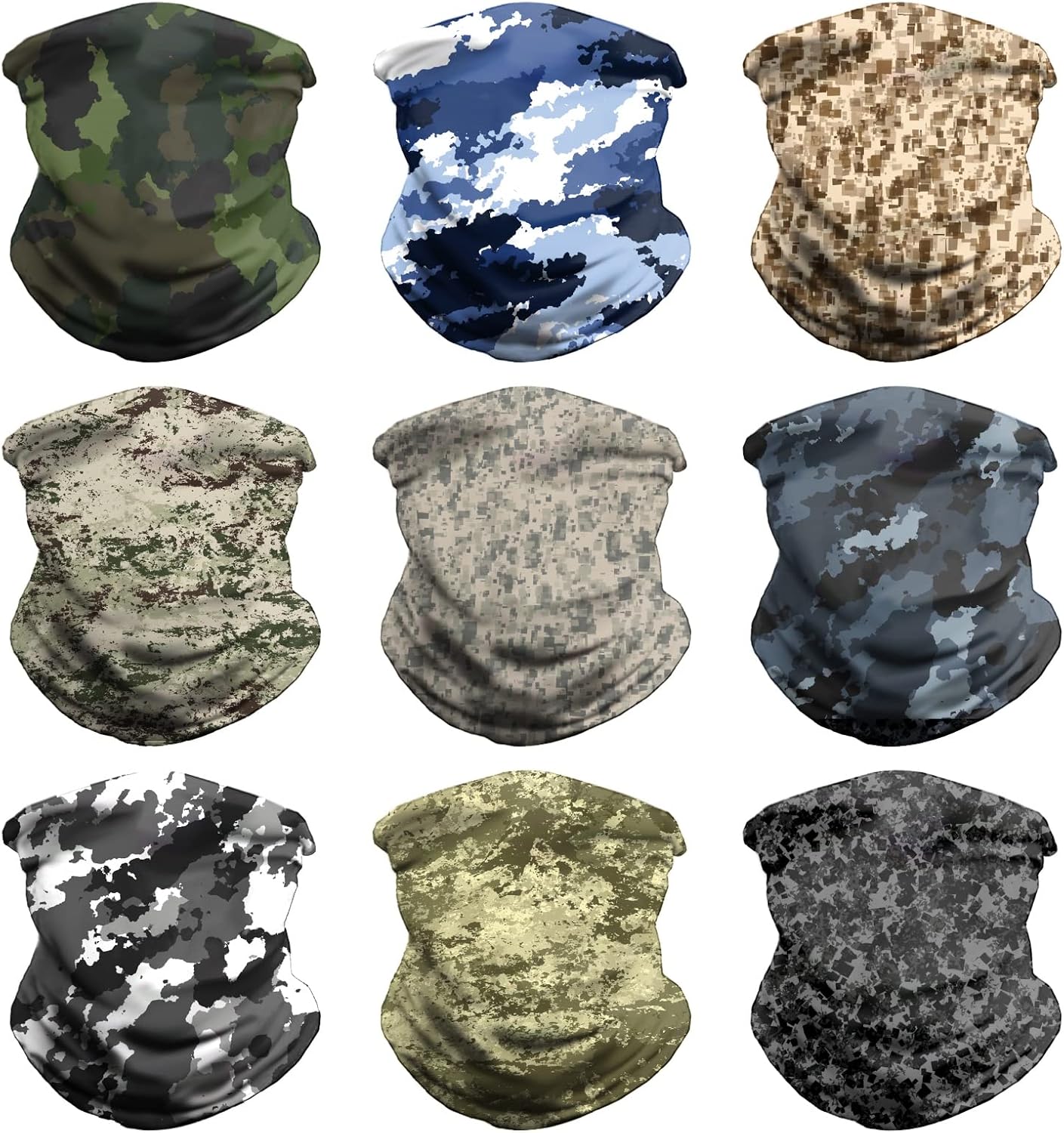 VCZUIUC Neck Gaiter Face Cover Mask Balaclava for Men and Women