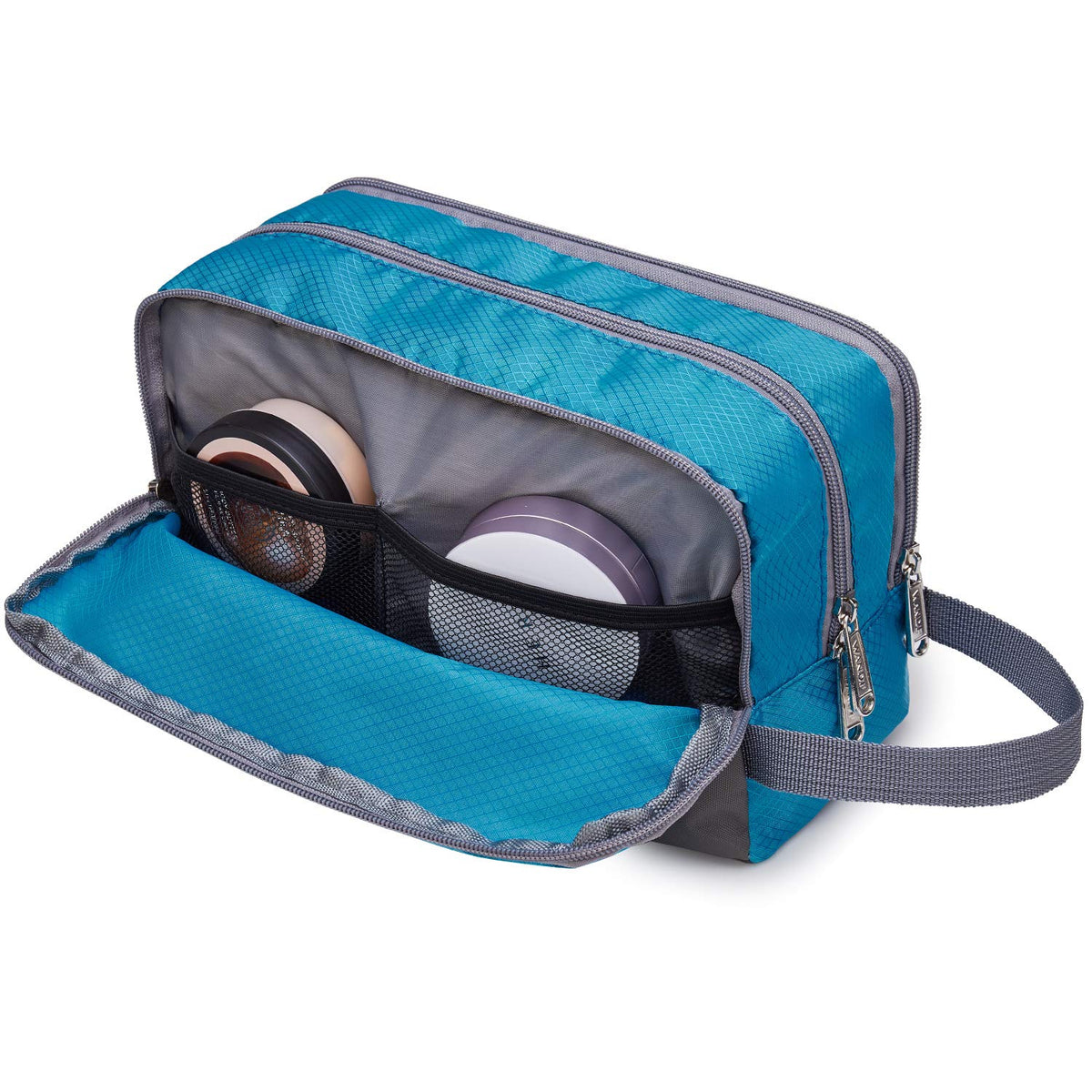 WANDF Travel Toiletry Bag for Men, Small Dopp Kit for Toiletries
