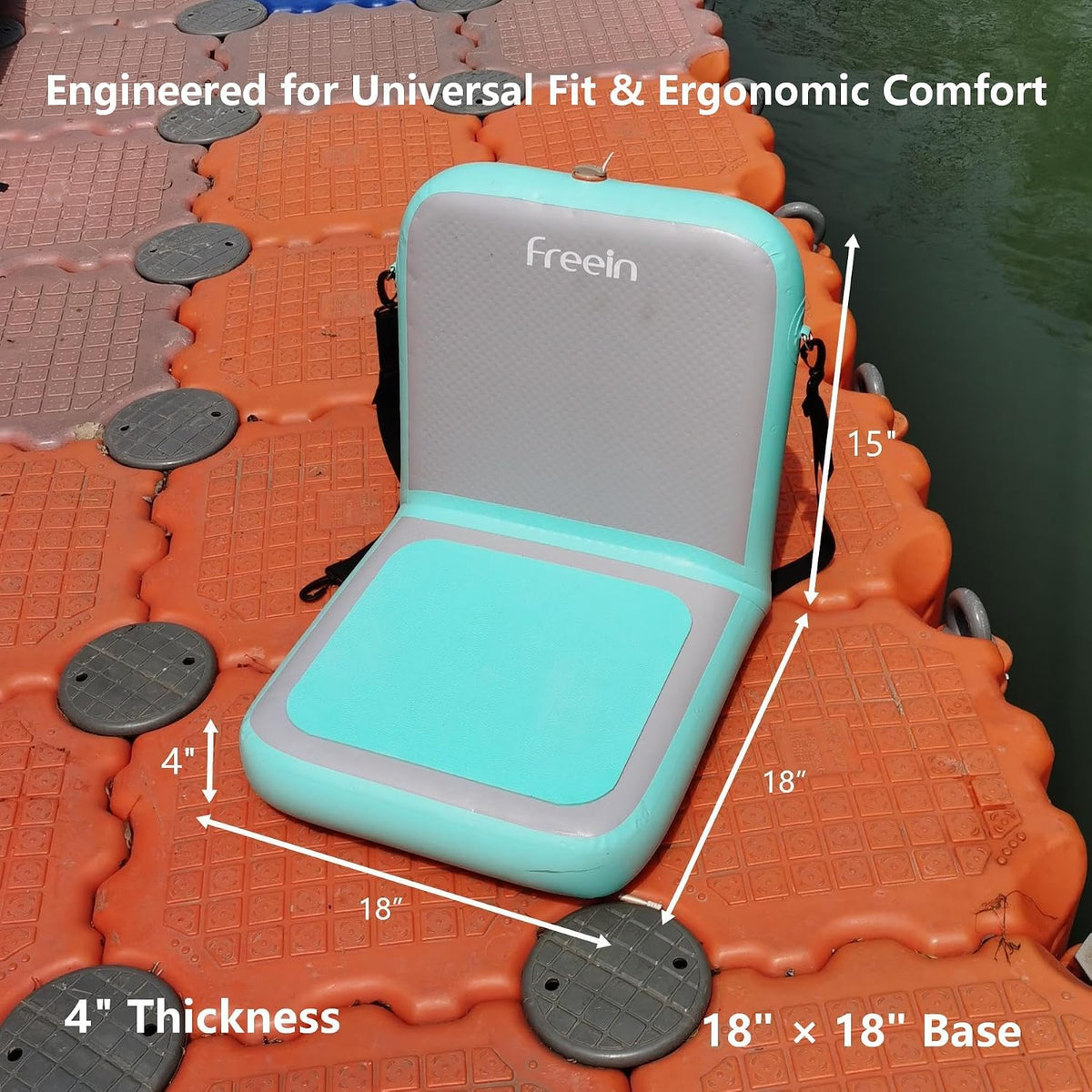 Freein 4" Drop-Stitch Inflatable Paddle Board Seat Cushion for SUP & Kayak