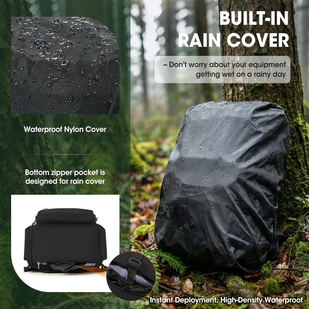 RAINSMORE Tactical Hydration Backpack 18L with 2L Water Bladder - Insulated Military Daypack for Hiking, Rucking, Commuting - Waterproof MOLLE Pack for Men Women Cycling Camping Running