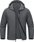 MAGCOMSEN Men's Jacket Waterproof Fleece Lightweight Softshell Rain Coat