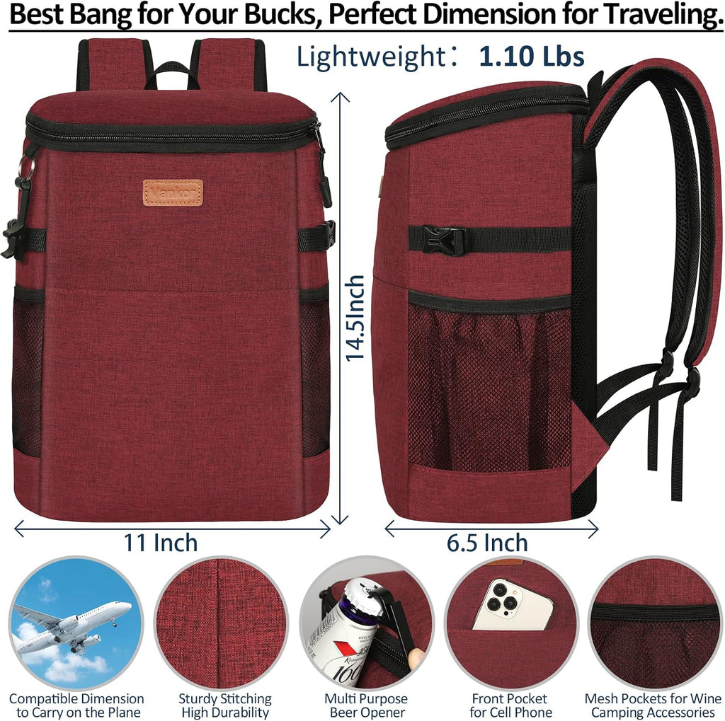 Vankor Camping Cooler Backpack Insulated Waterproof