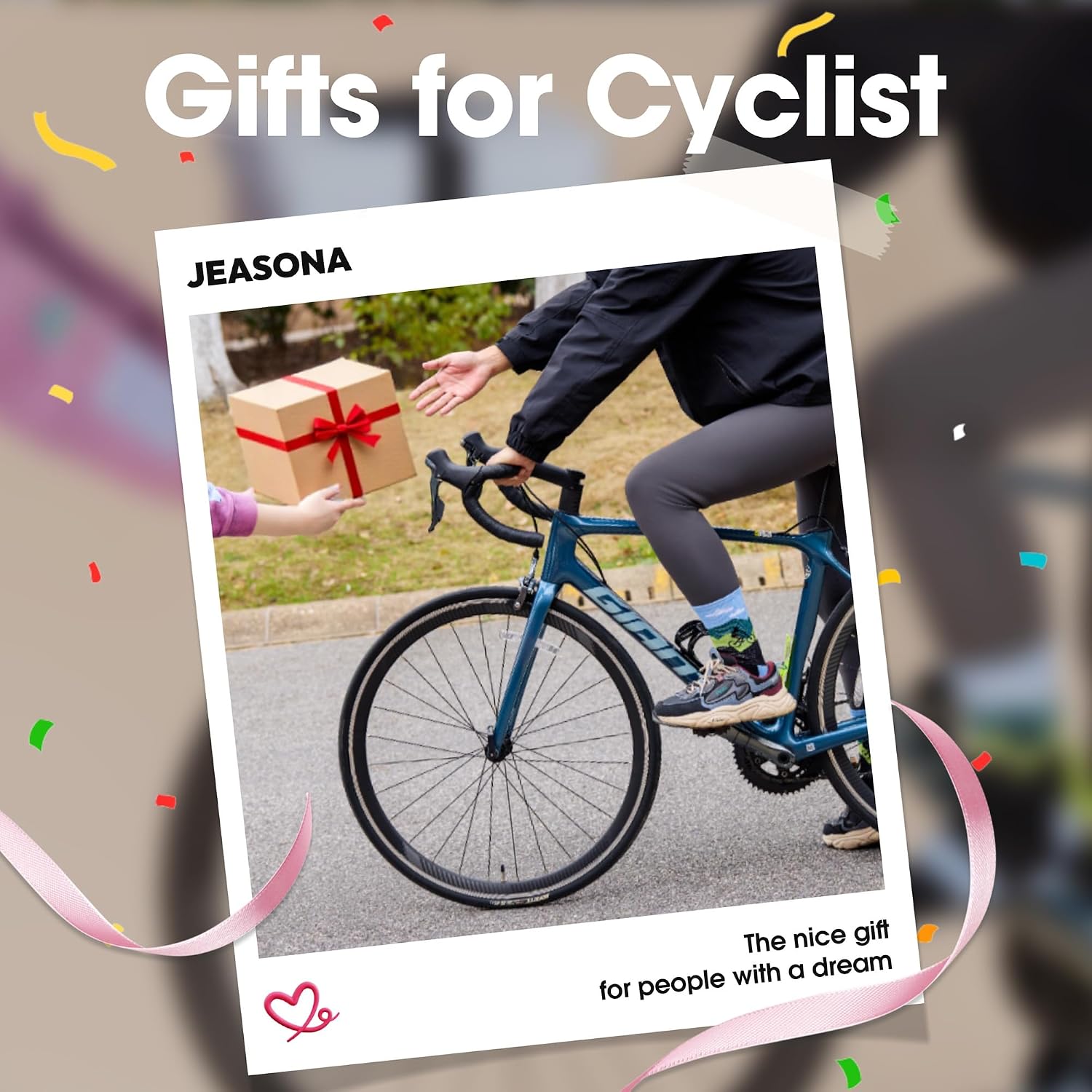 Jeasona Athletic Socks Men Running Cycling Gifts for Runners Riders Sports Gear Accessories