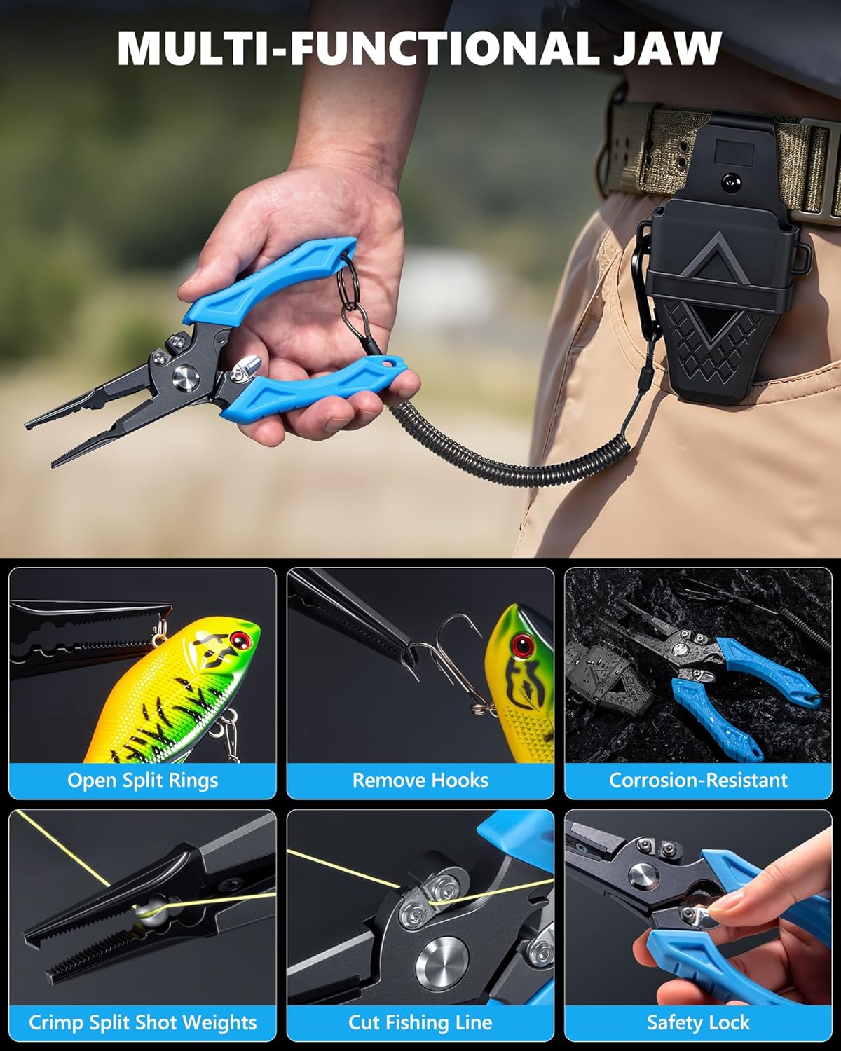 Fishing Tool Kit, Fishing Gear and Gifts for Men