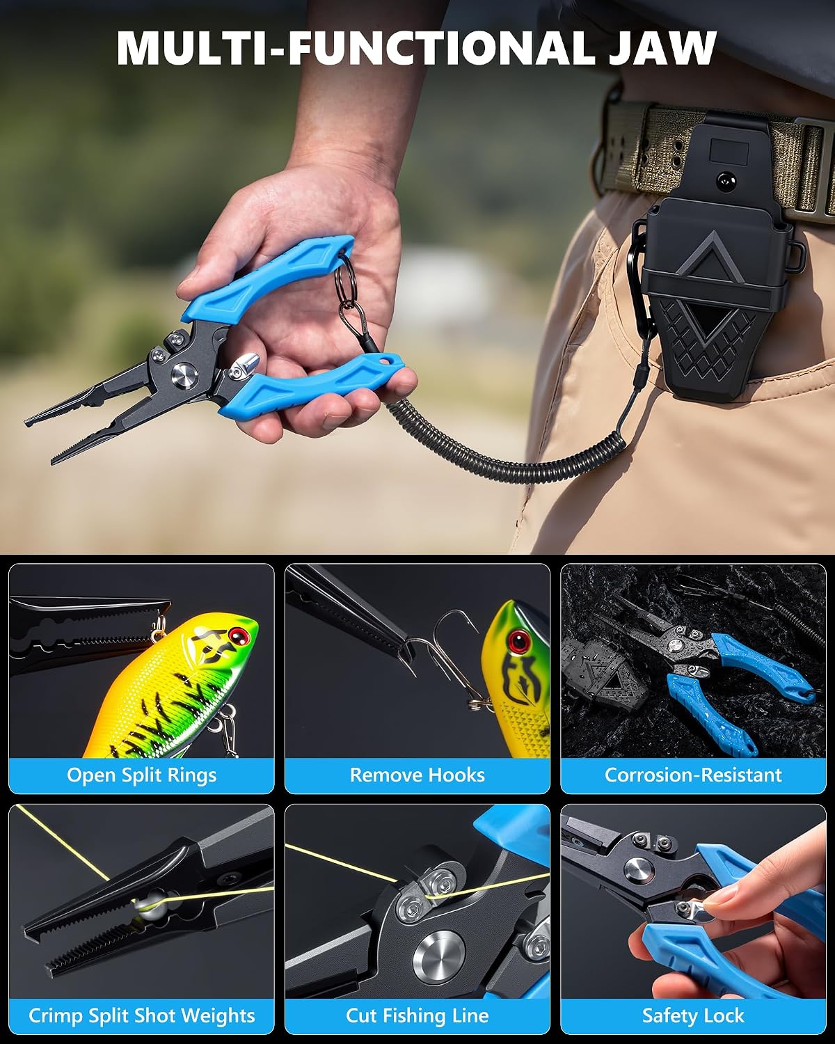 Fishing Tool Kit, Fishing Gear and Gifts for Men