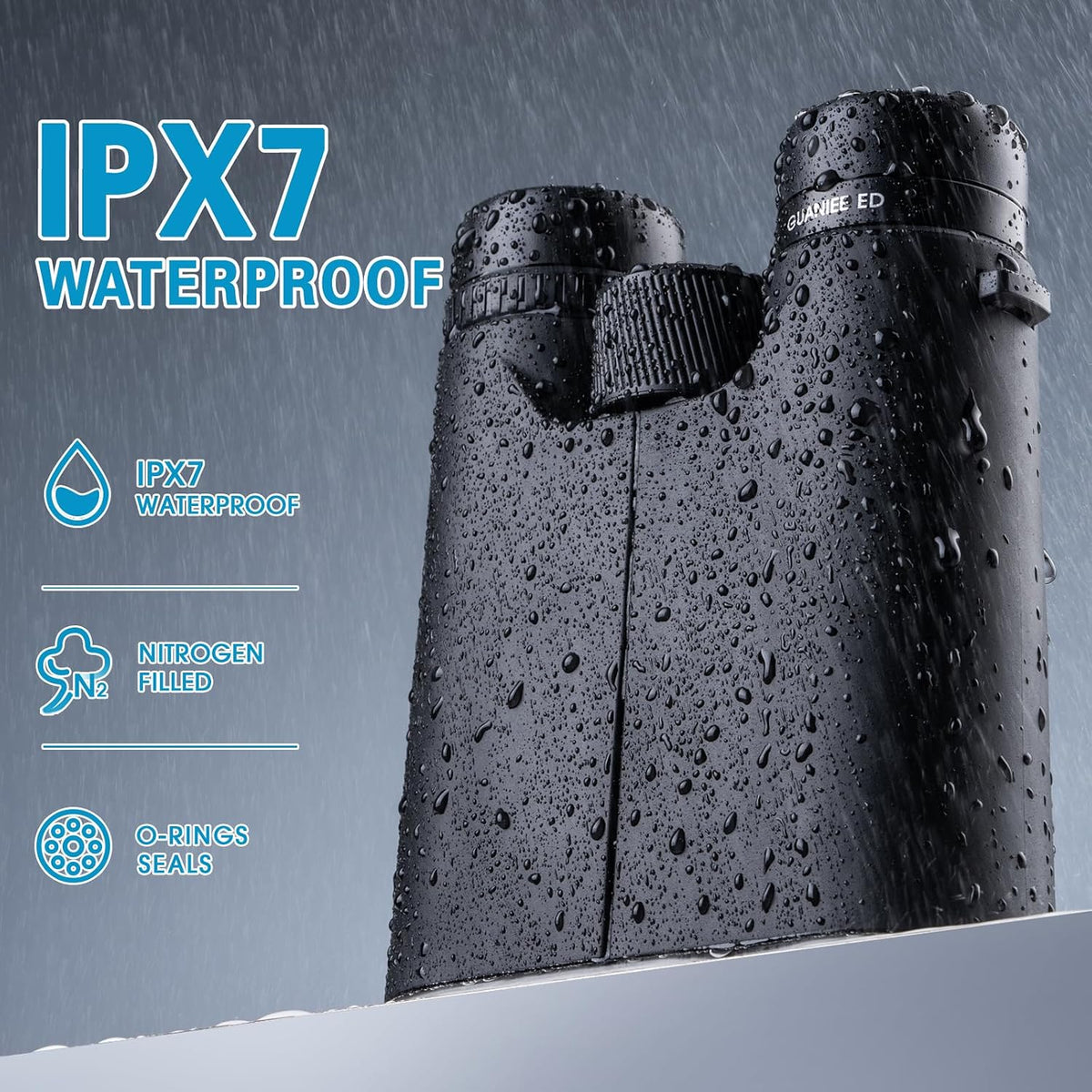 10x42 Binoculars for Adults High Powered Compact Binoculars with Low Light Night Vision for Bird Watching Hunting Travel Outdoor Sports, Easy to Focus